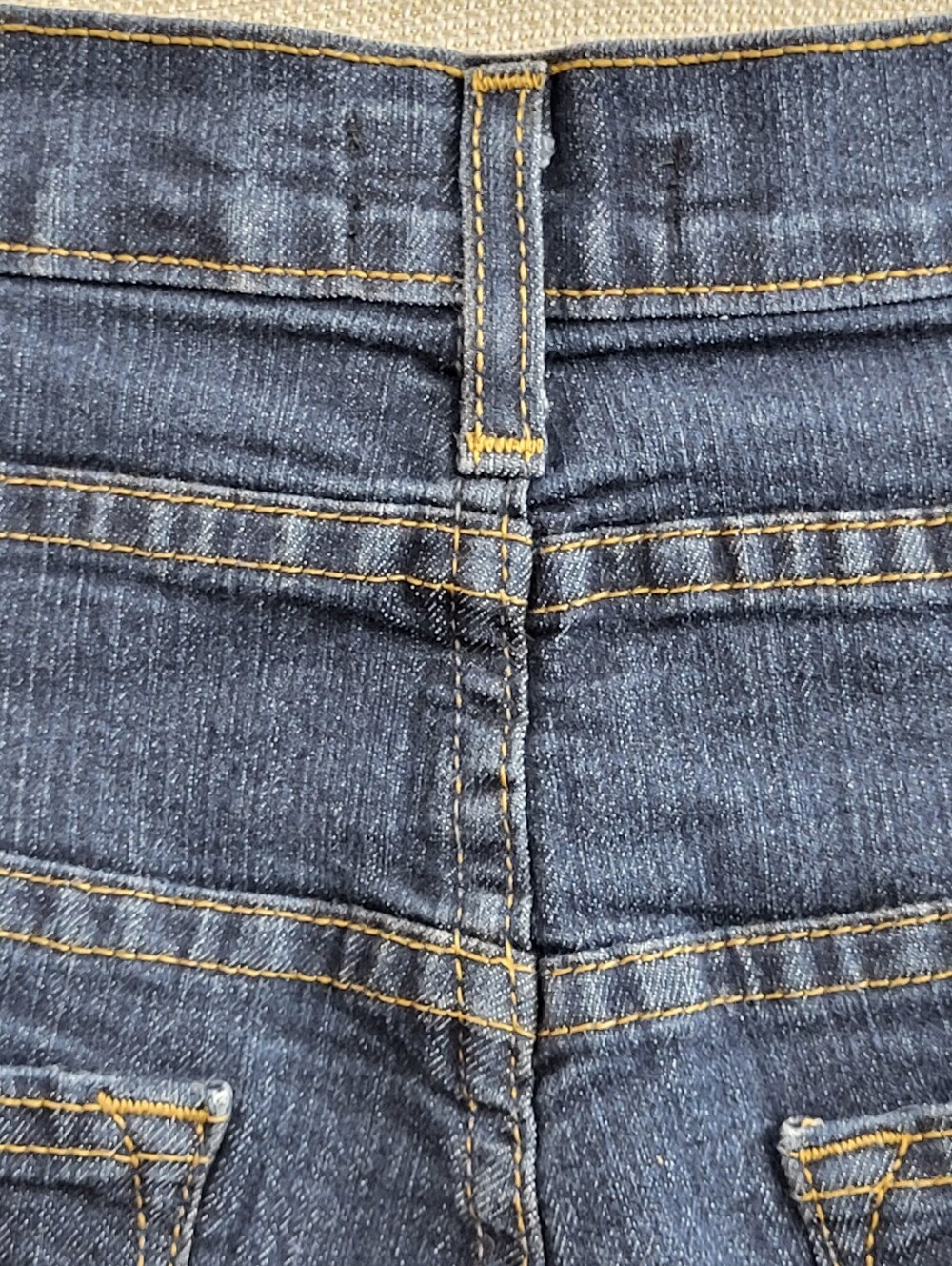 Judy Blue Women’s Cuffed Dark Blue Denim Shorts Button Fly Stretch Size Medium - Picture 5 of 10